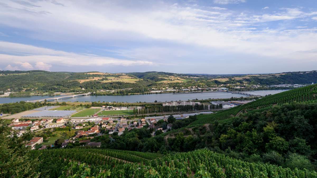 Vue sur le Rhone